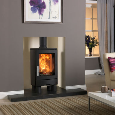 ACR NEO1F Woodburning Stove Recessed In Chimney Breast