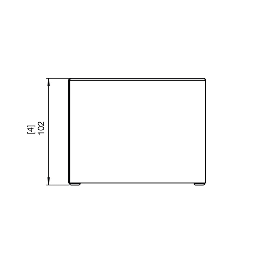 EcoSmart Fire Accessory Holder Side Dimensions