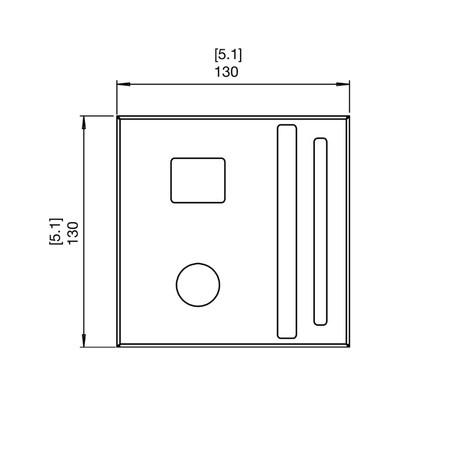 EcoSmart Fire Accessory Holder Side Dimensions