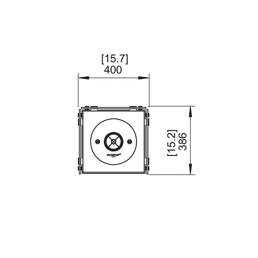 EcoSmart Fire Ghost Burner Width