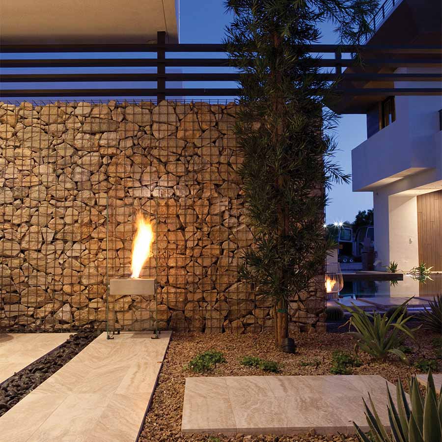 EcoSmart Fire Ghost Outdoor Hotel Setting