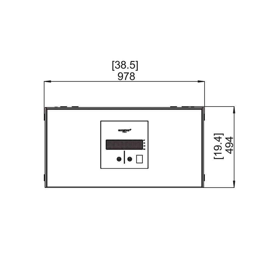 Igloo By EcoSmart Fire - Footprint Dimensions