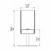 EcoSmart Fire Orbit - Height Dimensions