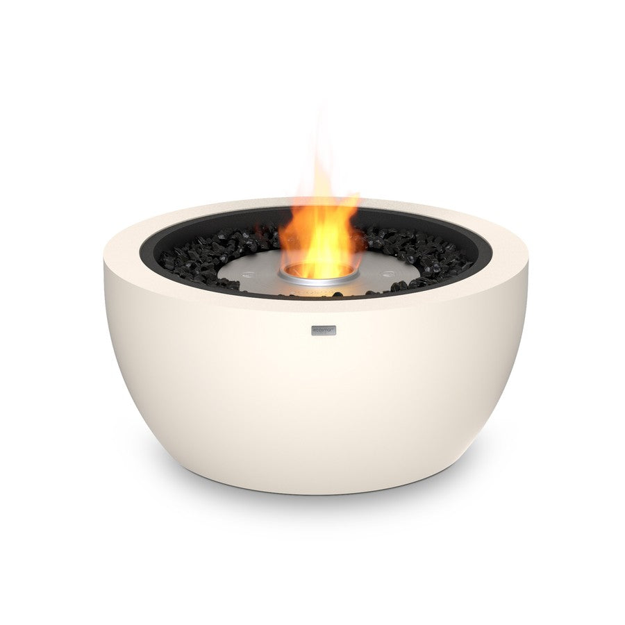 EcoSmart Fire Pod30 BioEthanol FirePit Bone Stainless Burner