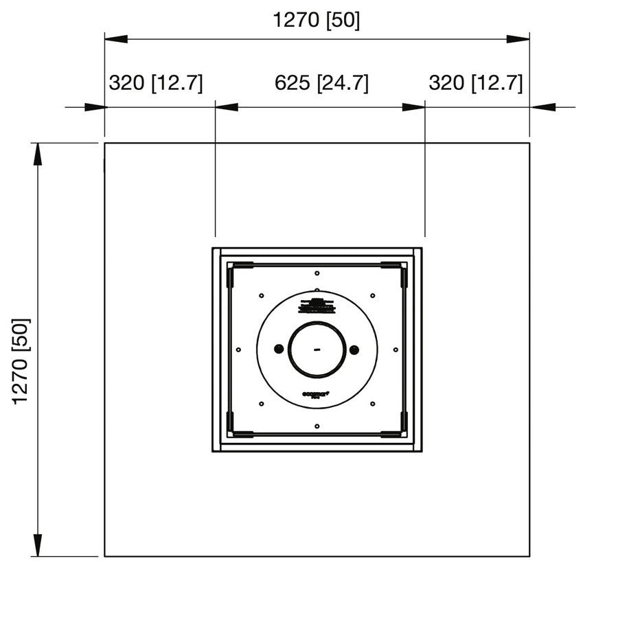 EcoSmart Fire Vertigo50 Dimensions idth