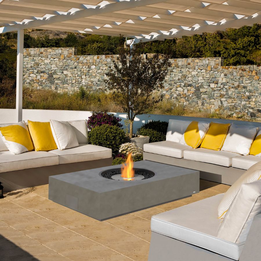 EcoSmart Martini50 Natural Finish On Outdoor Entertaining Patio