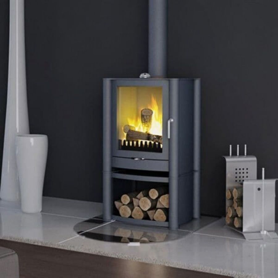 Firebelly FB1 with Optional Logstore Pedestal