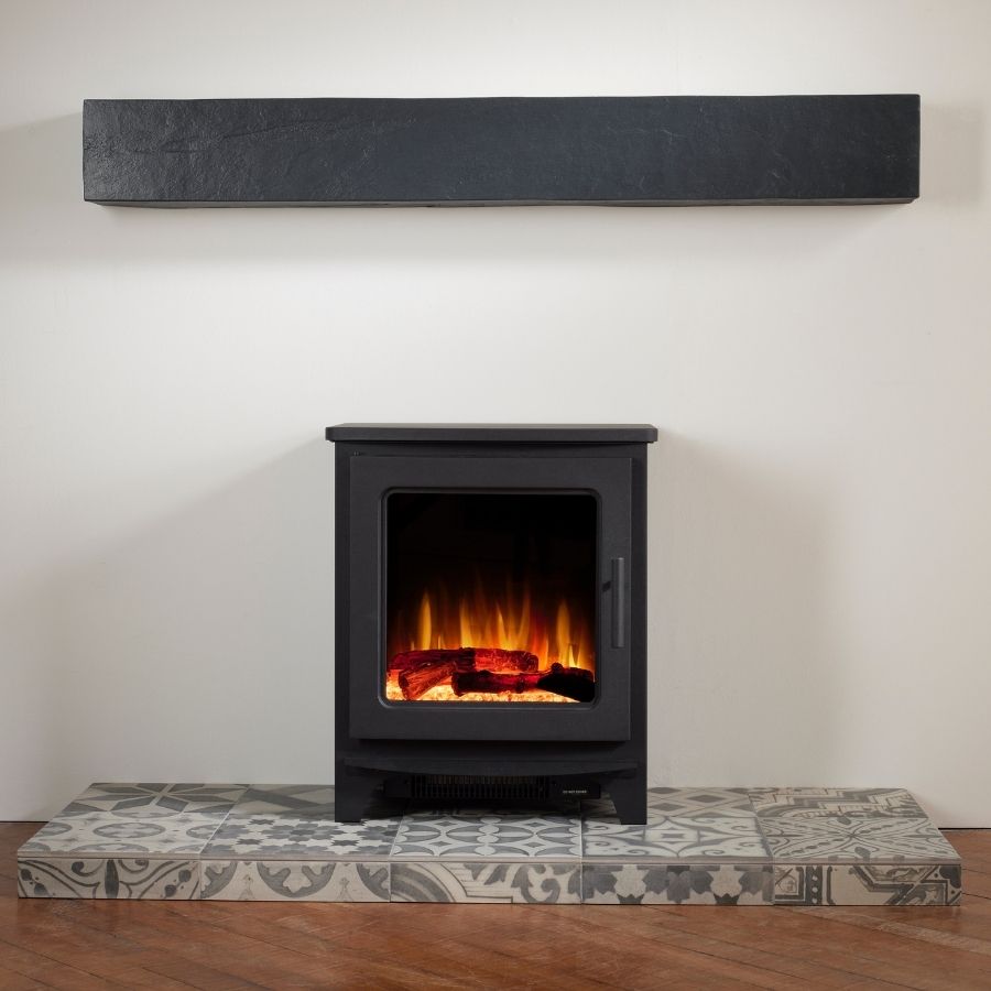 Flametek Milan On Solid Hearth