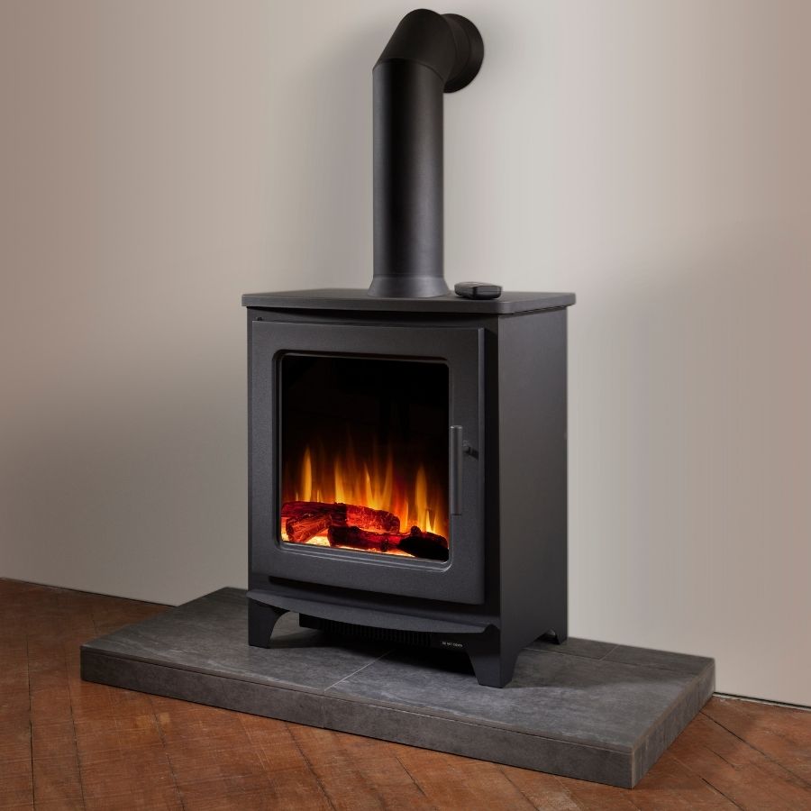 Flametek Milan With Decorative Flue