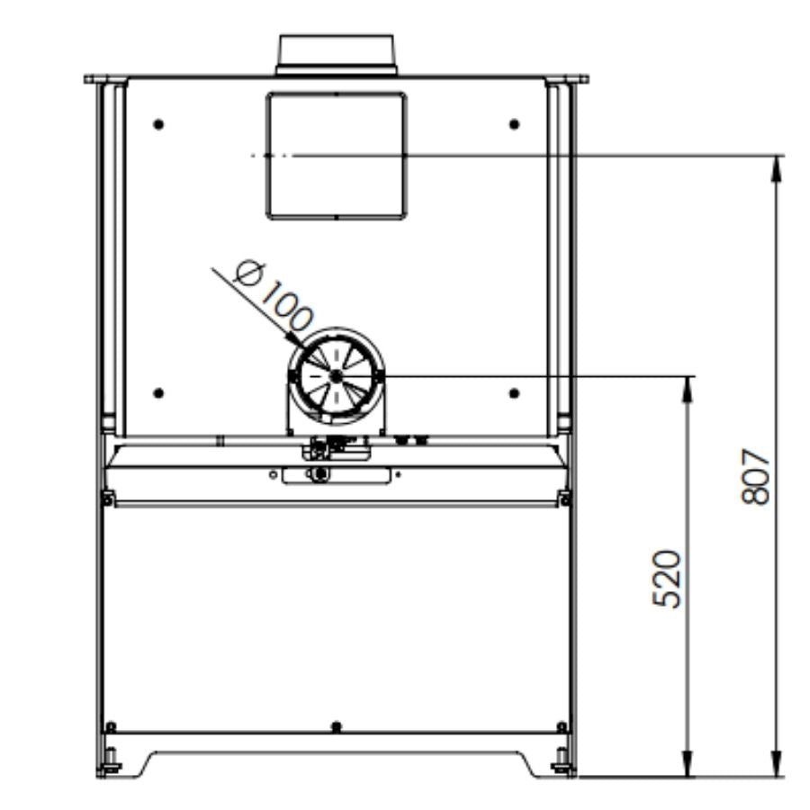 Heta Inspire 55H Rear Entry Dimensions