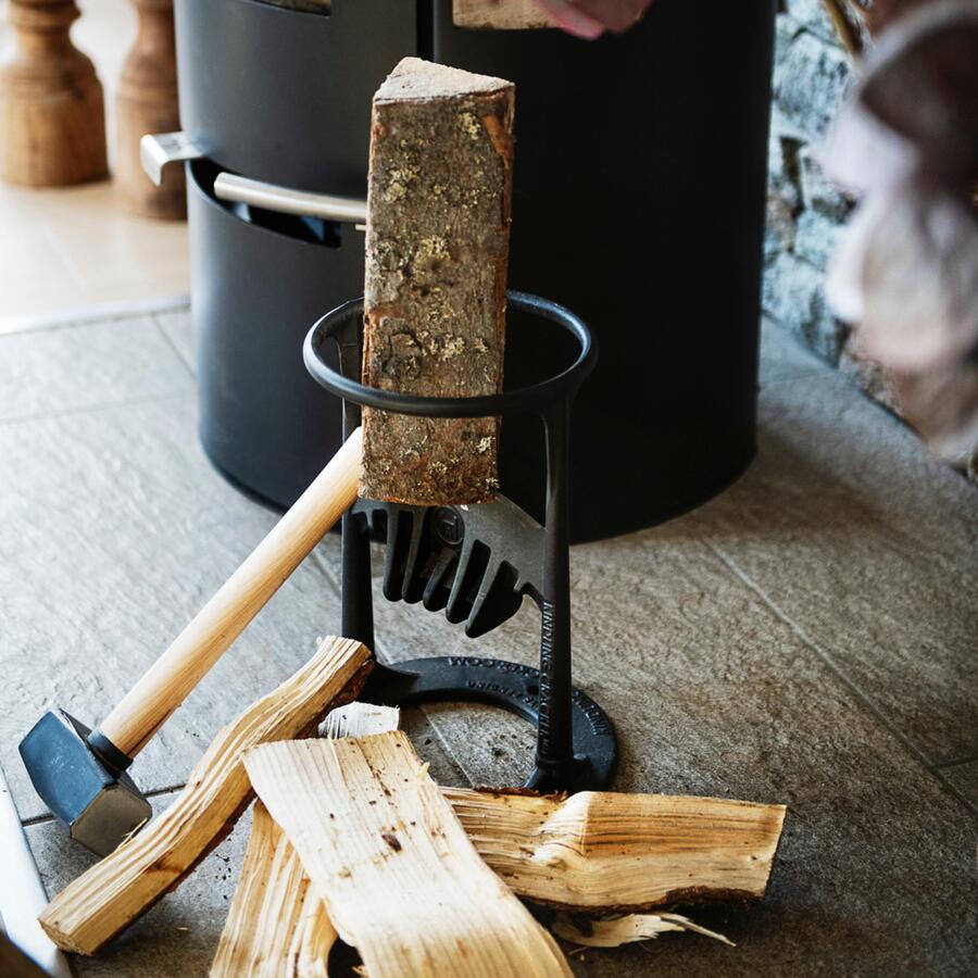 Loading and ready to split - Kindling Cracker