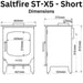 Saltfire ST-X5 Short Dimensions