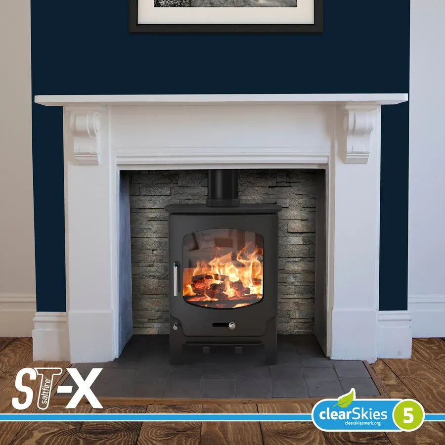 Saltfire ST-X5 Short Set In Recessed Fireplace