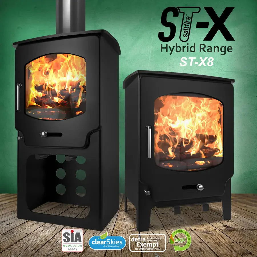 ST-X8 By Saltfire - 8kW Multifuel Ecodesign Stove