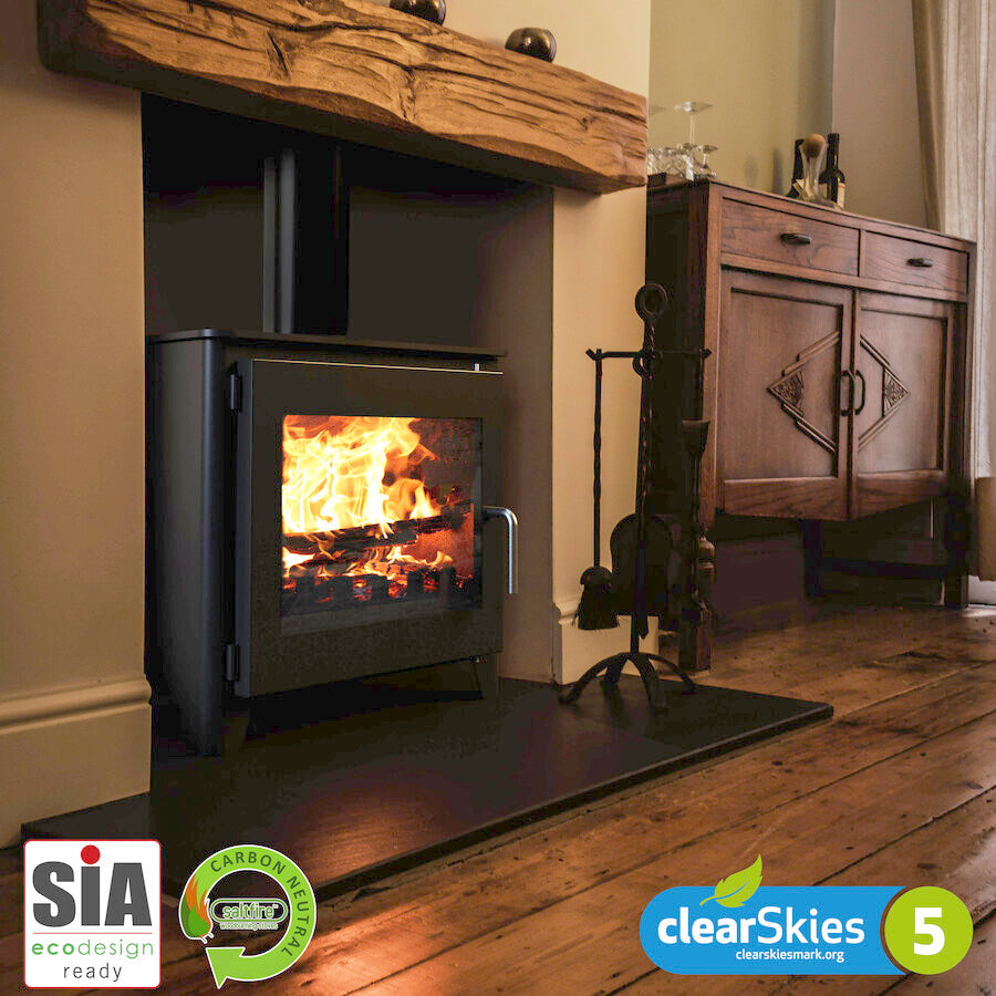 ST3 7.3kW Wood Burning Ecodesign Stove By SaltFire