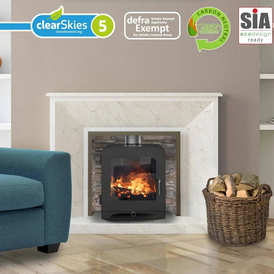 ST4 By Saltfire - 7.2kW Multifuel Ecodesign Stove