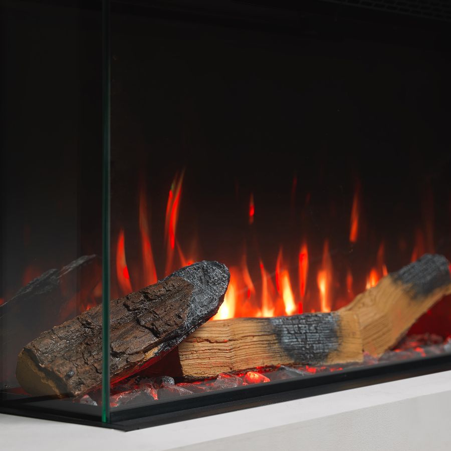 VisionFutura VF1300 Logs With Natural Flame Effect